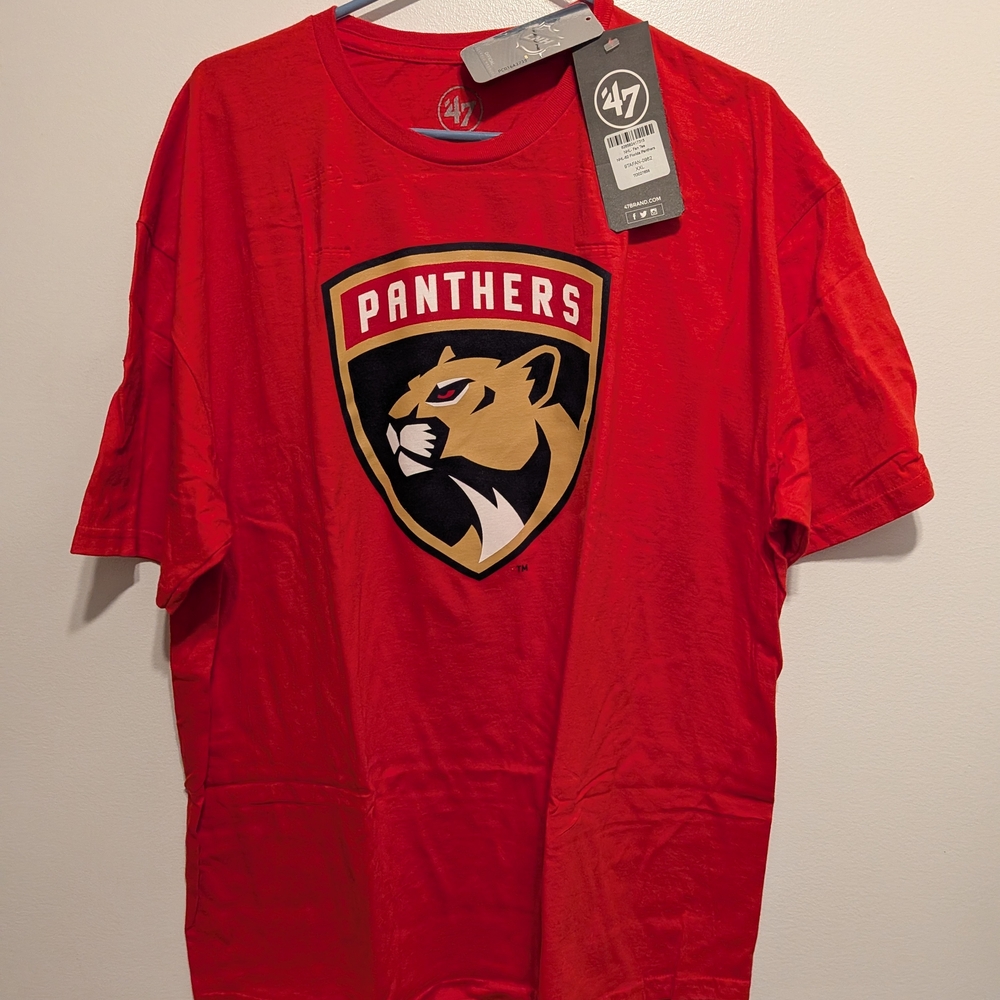 47 Brand Red Panthers Crest Tee